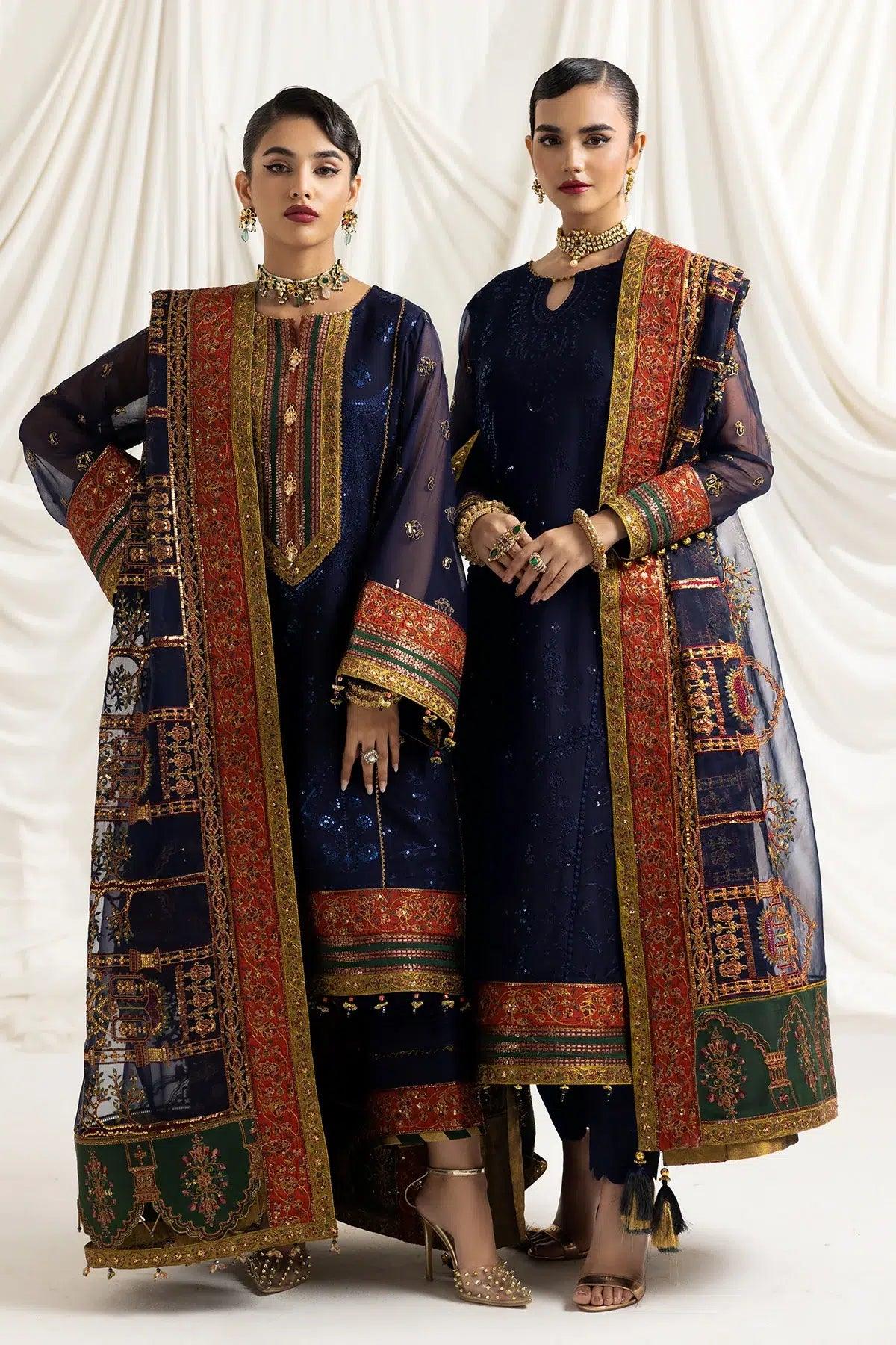 Alizeh | Formals Collection | Mehlika C (BLUE) - Aqsa Fabrics