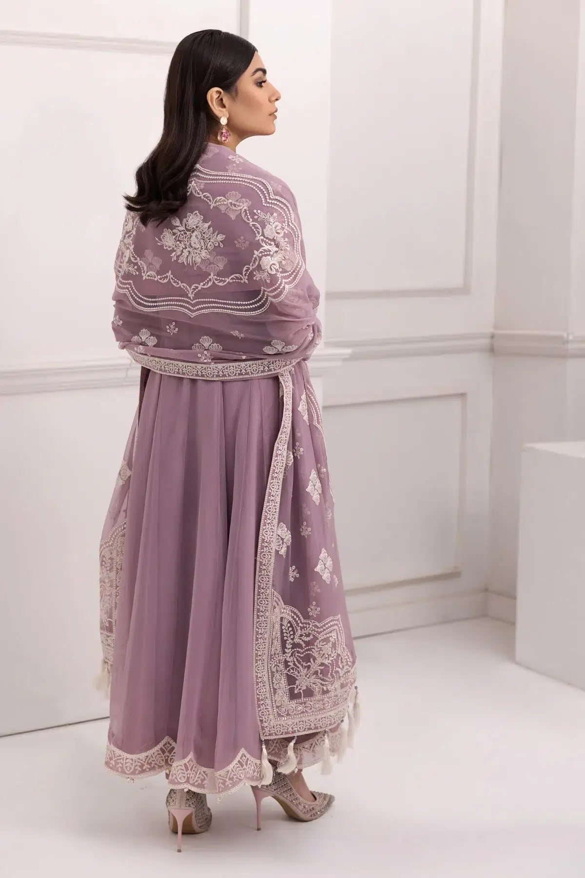 Alizeh | Formals Collection | Lilac Dress 3 piece - RTW1006 - Aqsa Fabrics