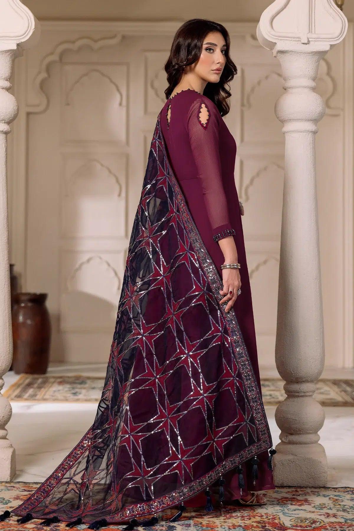 Alizeh | Formals Collection | Magenta 3 piece - RTW1013 - Aqsa Fabrics