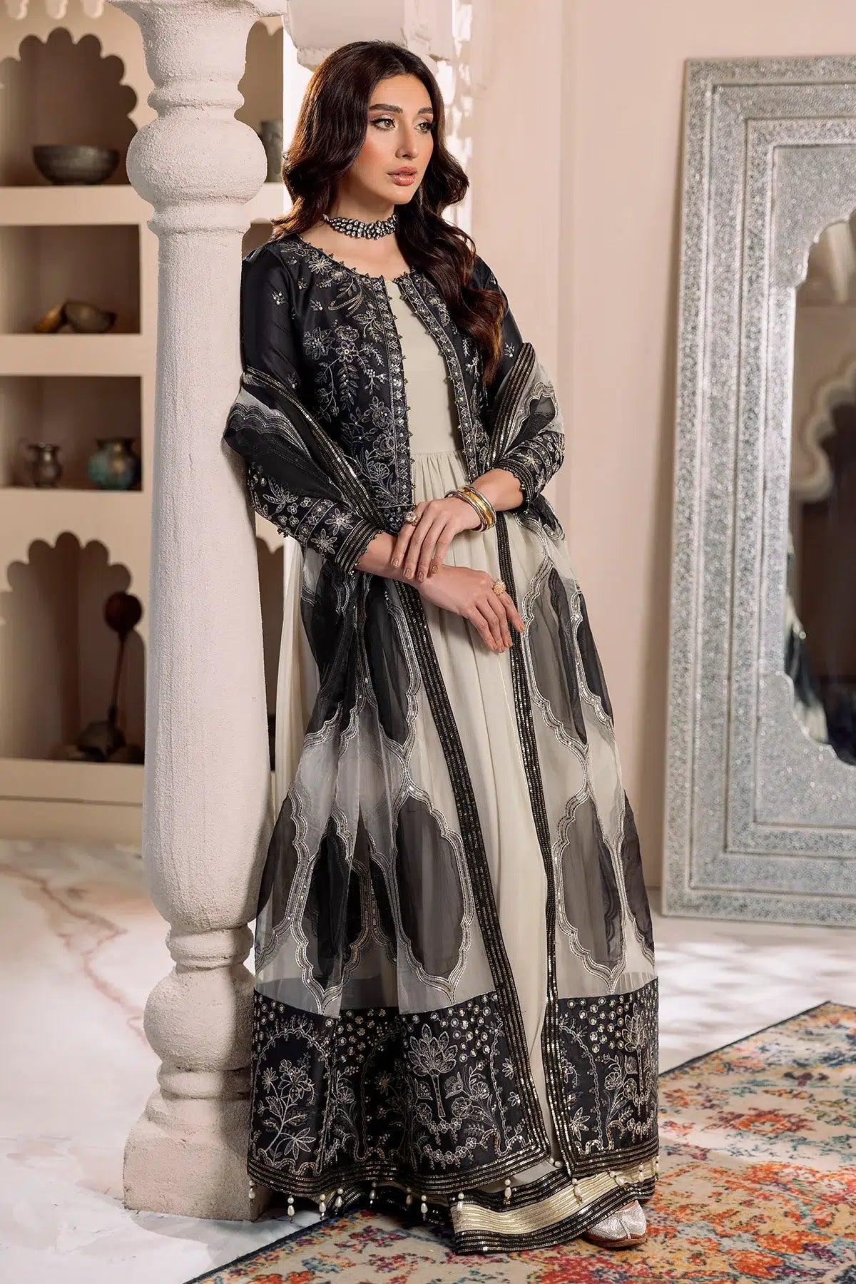 Alizeh | Formals Collection | Offwhite Black 4 piece - RTW1016 - Aqsa Fabrics