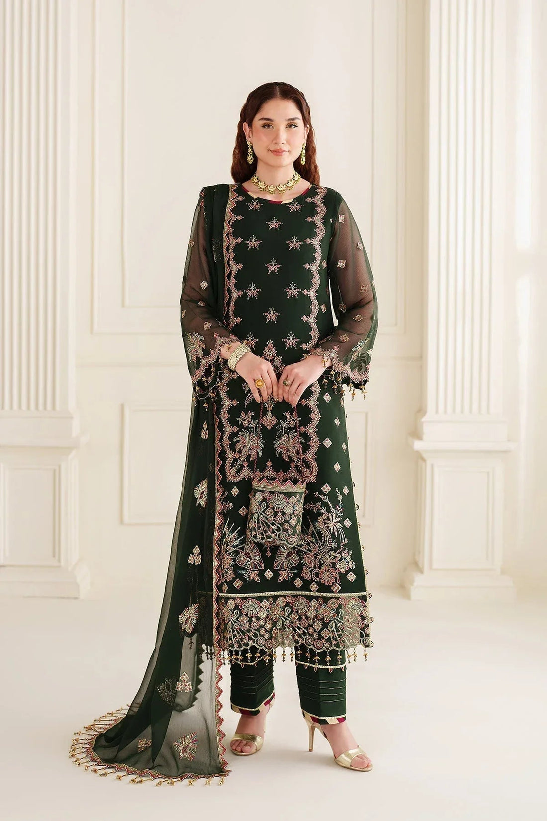 Alizeh | Dua Formals 24 | AF-DUA-3029-Hoor - Aqsa Fabrics
