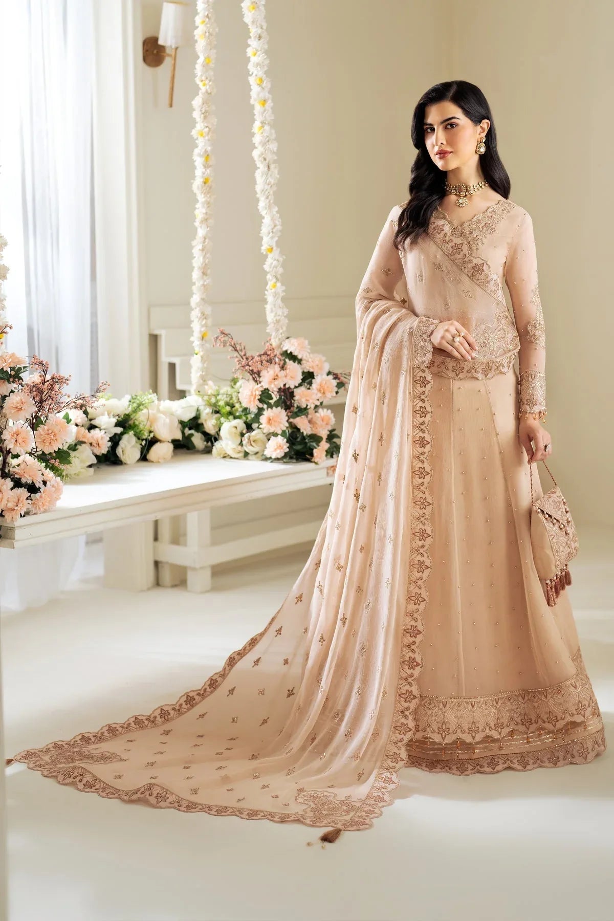 Alizeh | Selene Luxury Chiffon Collection 25 | AF-PS-8004-Lotus - Aqsa Fabrics