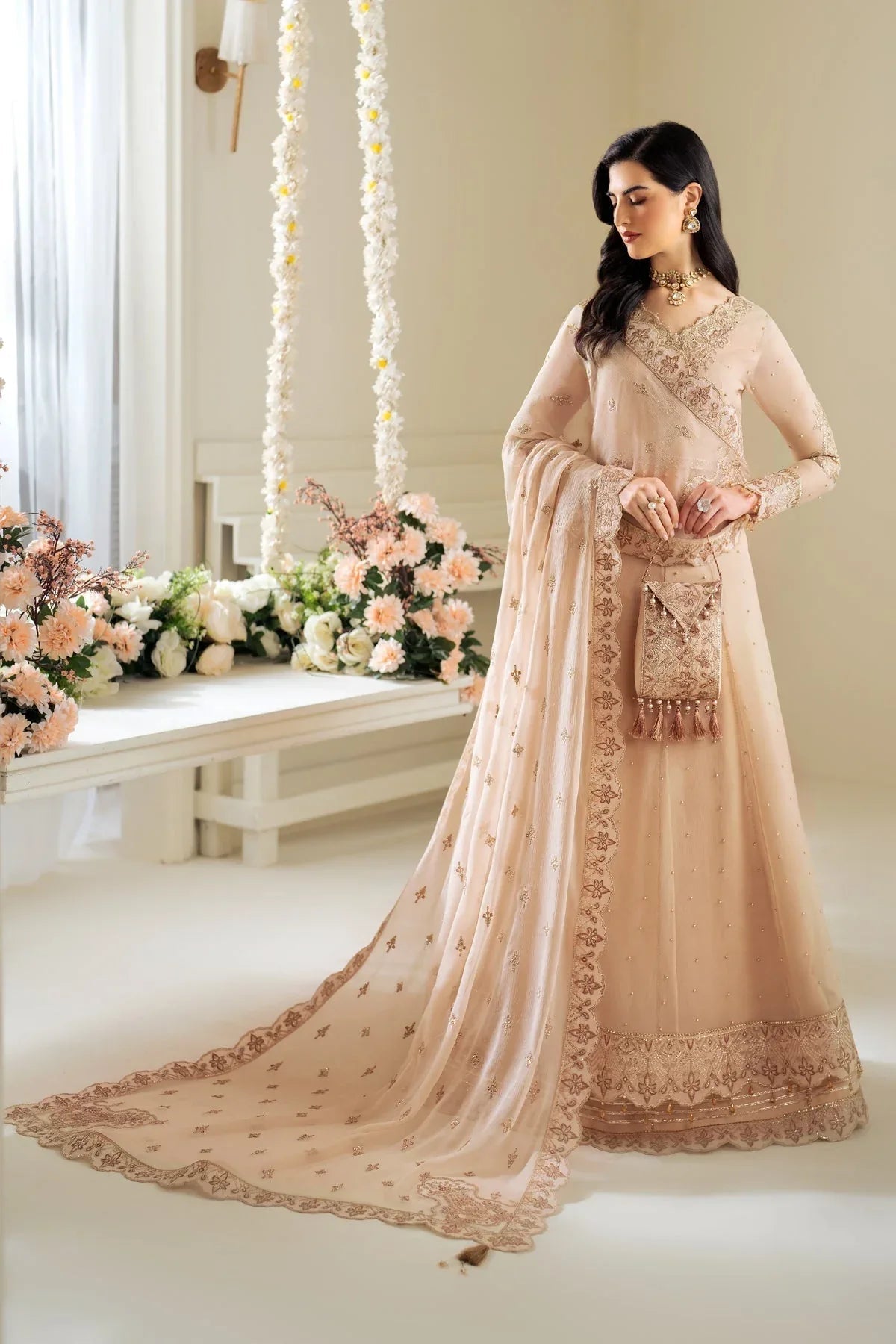 Alizeh | Selene Luxury Chiffon Collection 25 | AF-PS-8004-Lotus - Aqsa Fabrics