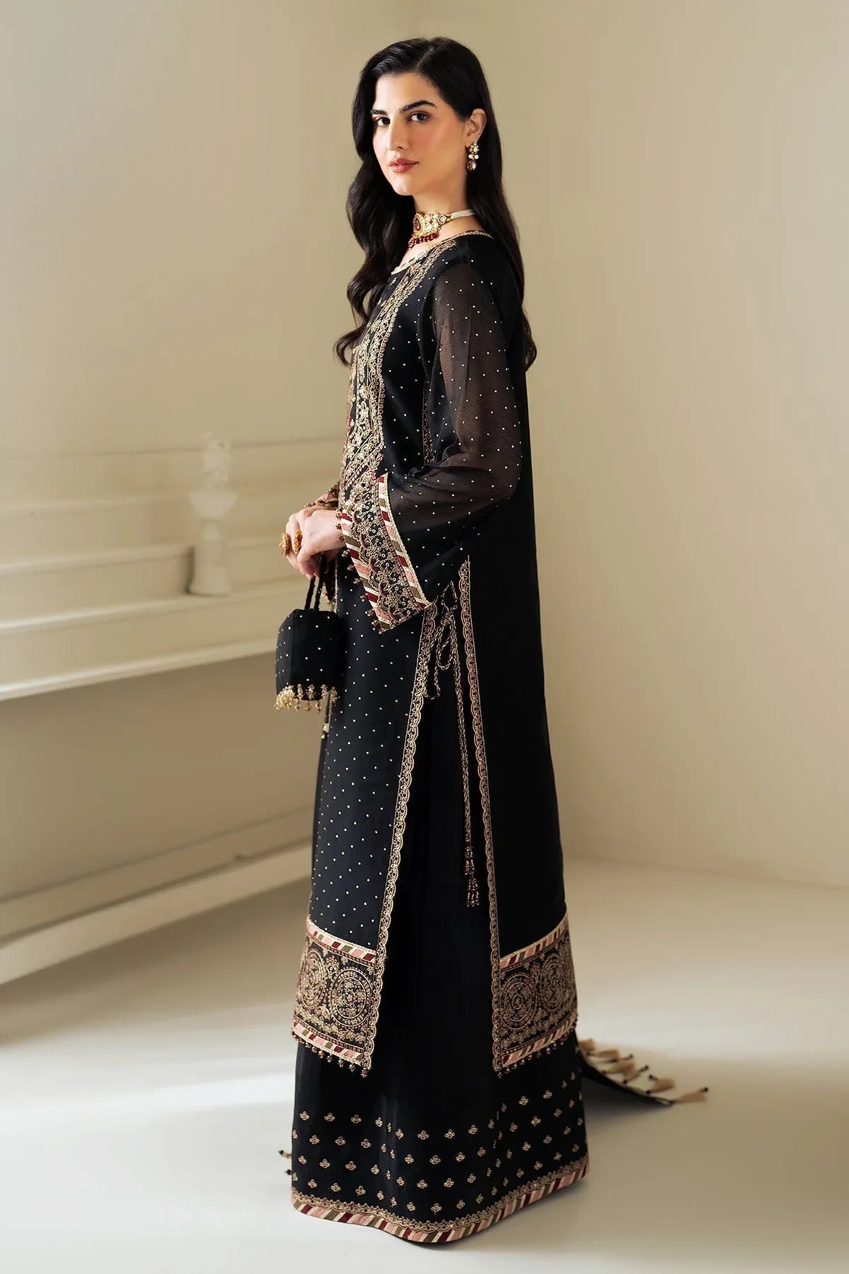 Alizeh | Selene Luxury Chiffon Collection 25 | AF-PS-8005-Alba - Aqsa Fabrics