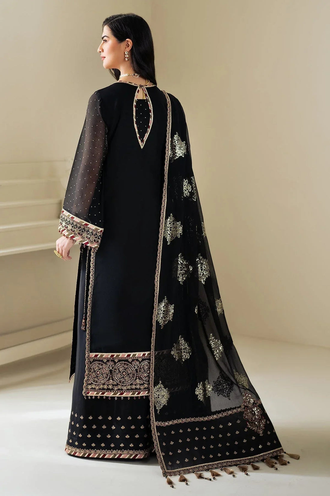 Alizeh | Selene Luxury Chiffon Collection 25 | AF-PS-8005-Alba - Aqsa Fabrics