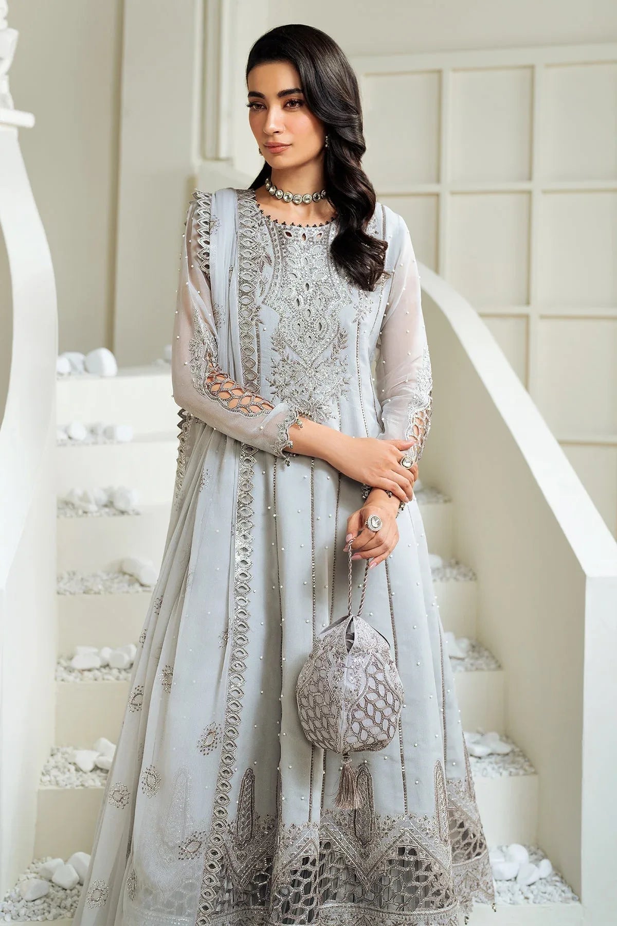 Alizeh | Selene Luxury Chiffon Collection 25 | AF-PS-8002-Luna - Aqsa Fabrics