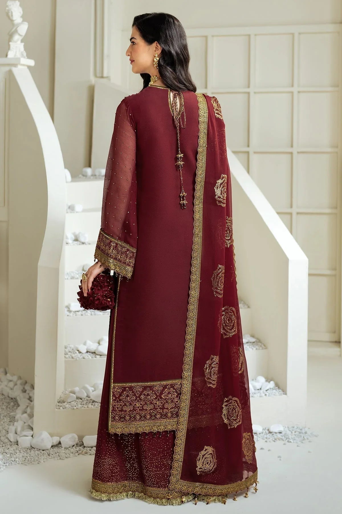 Alizeh | Selene Luxury Chiffon Collection 25 | AF-PS-8007-Gina - Aqsa Fabrics
