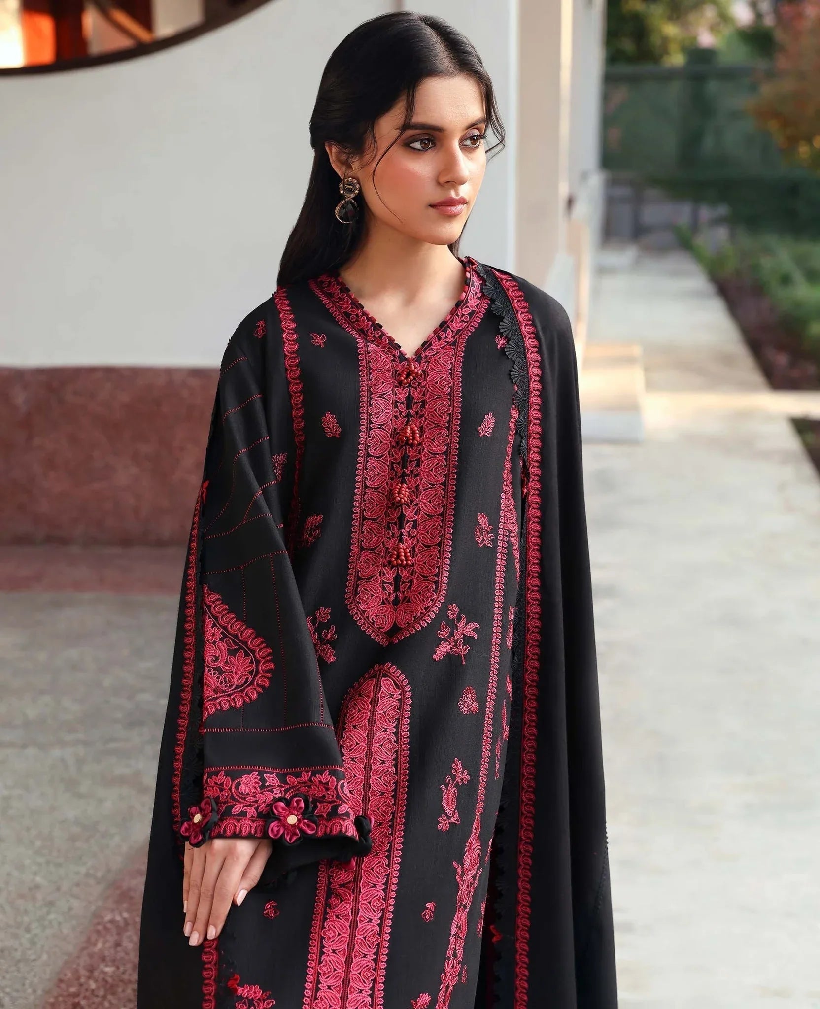 Republic Womenswear | Amaris Luxury Shawl 25 | Almira - Aqsa Fabrics