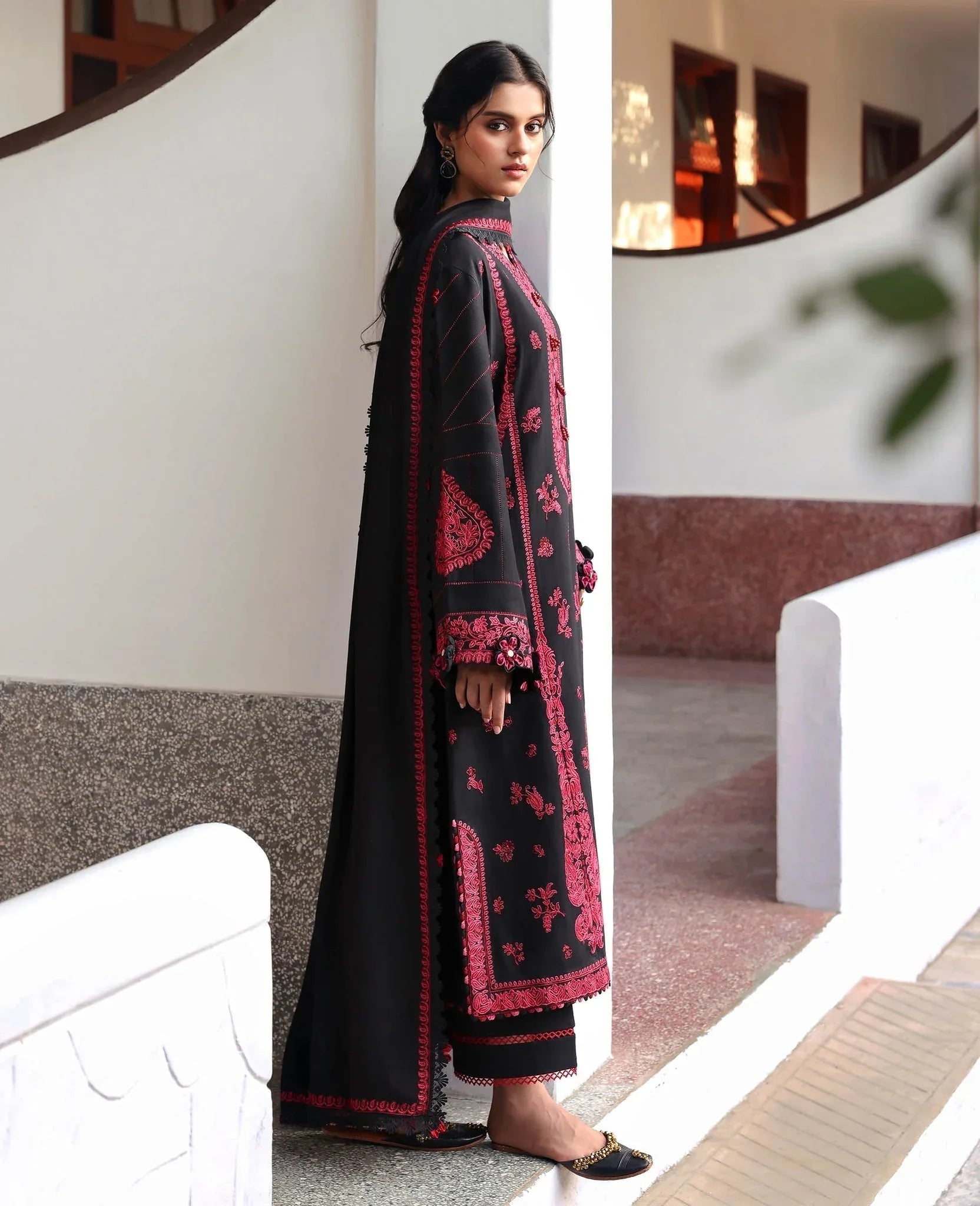 Republic Womenswear | Amaris Luxury Shawl 25 | Almira - Aqsa Fabrics