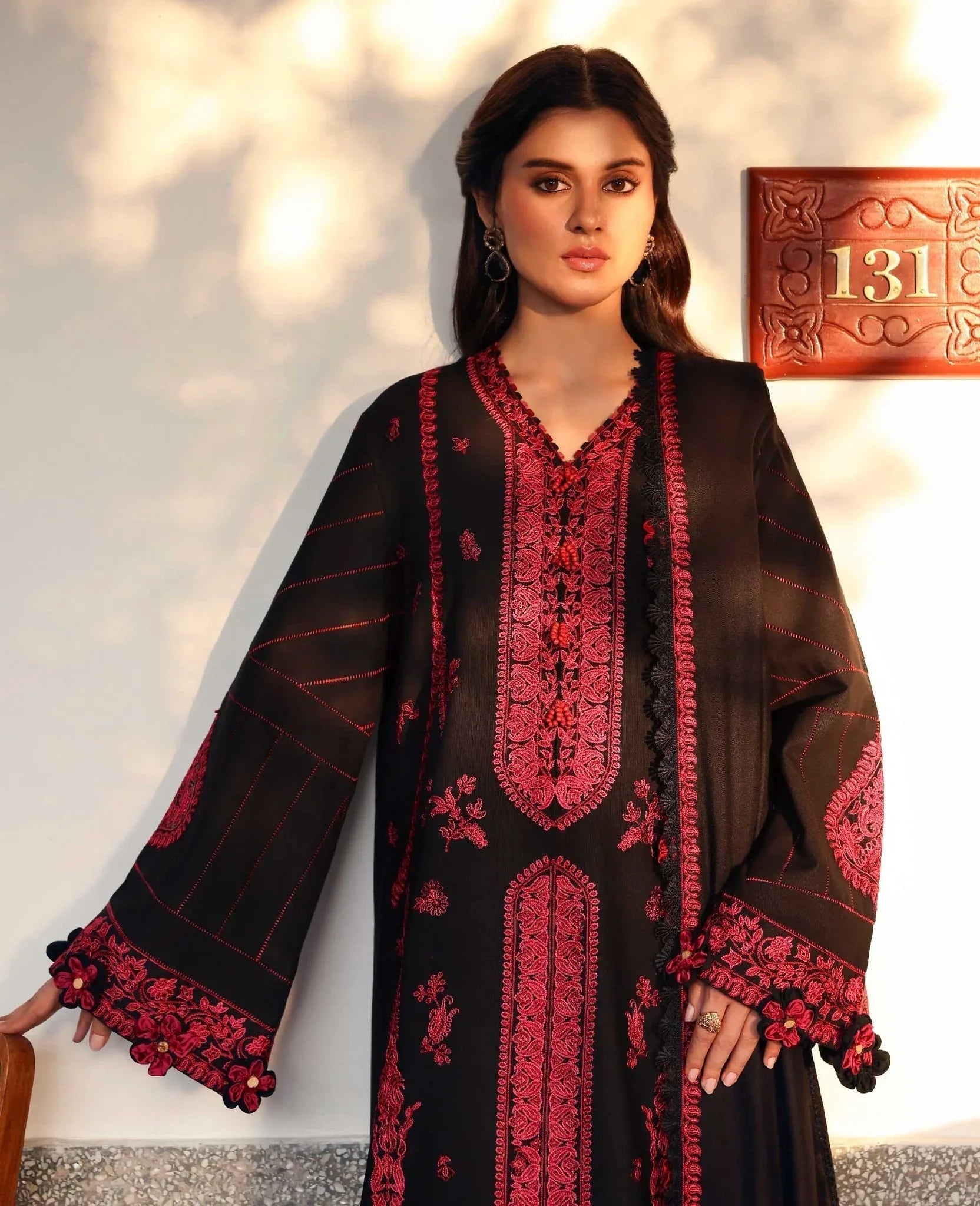 Republic Womenswear | Amaris Luxury Shawl 25 | Almira - Aqsa Fabrics