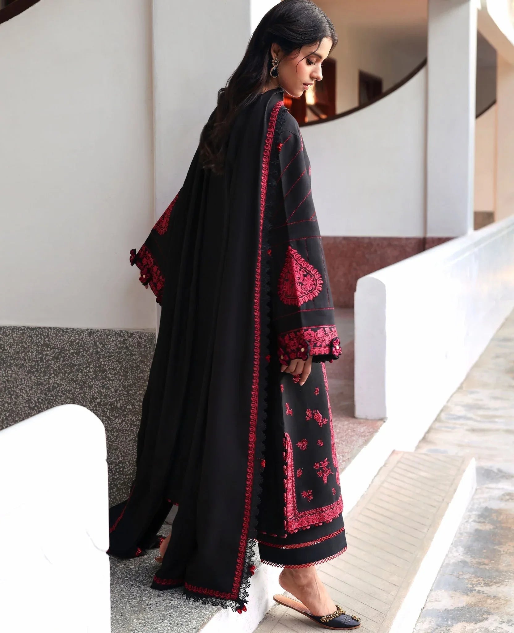 Republic Womenswear | Amaris Luxury Shawl 25 | Almira - Aqsa Fabrics