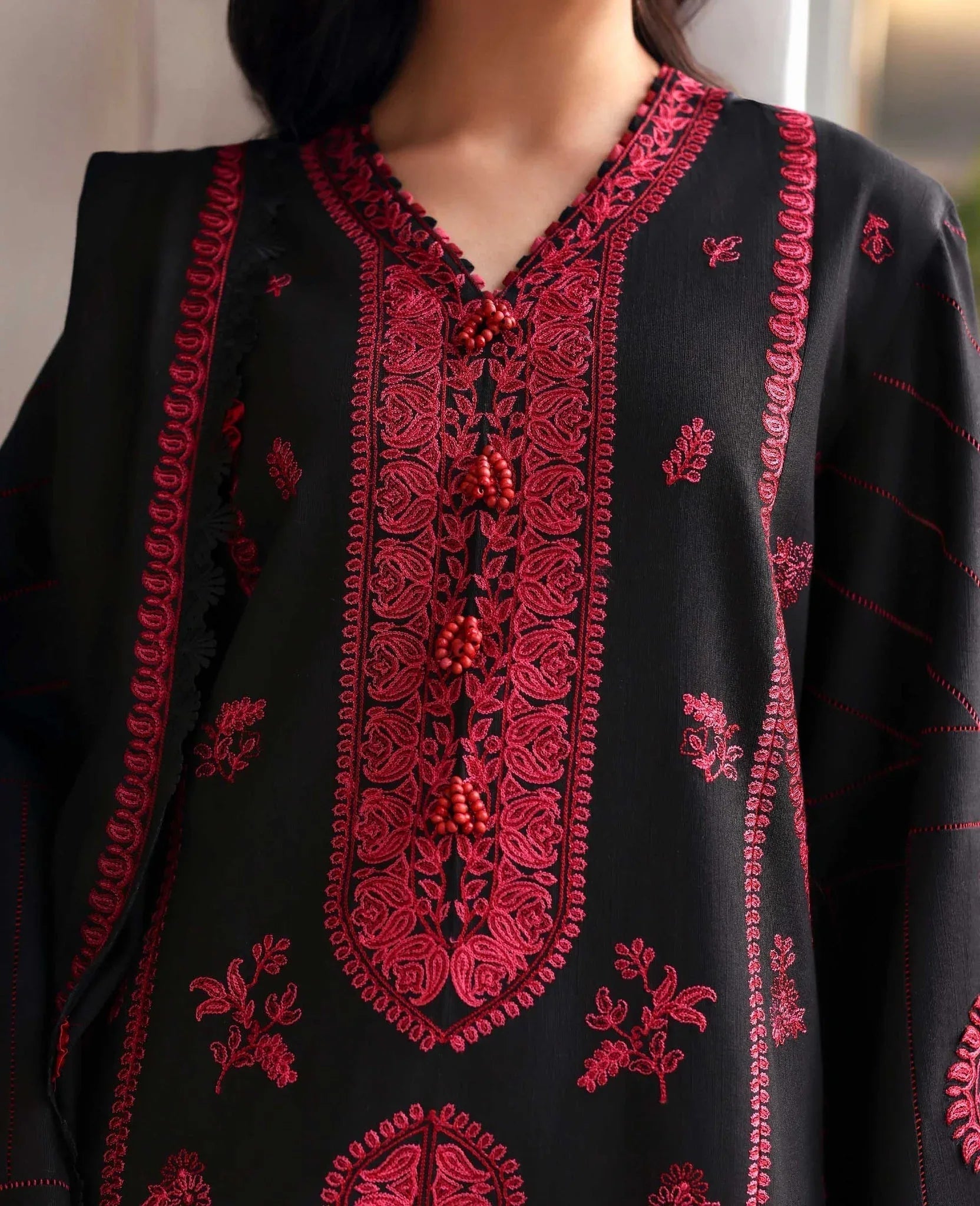 Republic Womenswear | Amaris Luxury Shawl 25 | Almira - Aqsa Fabrics