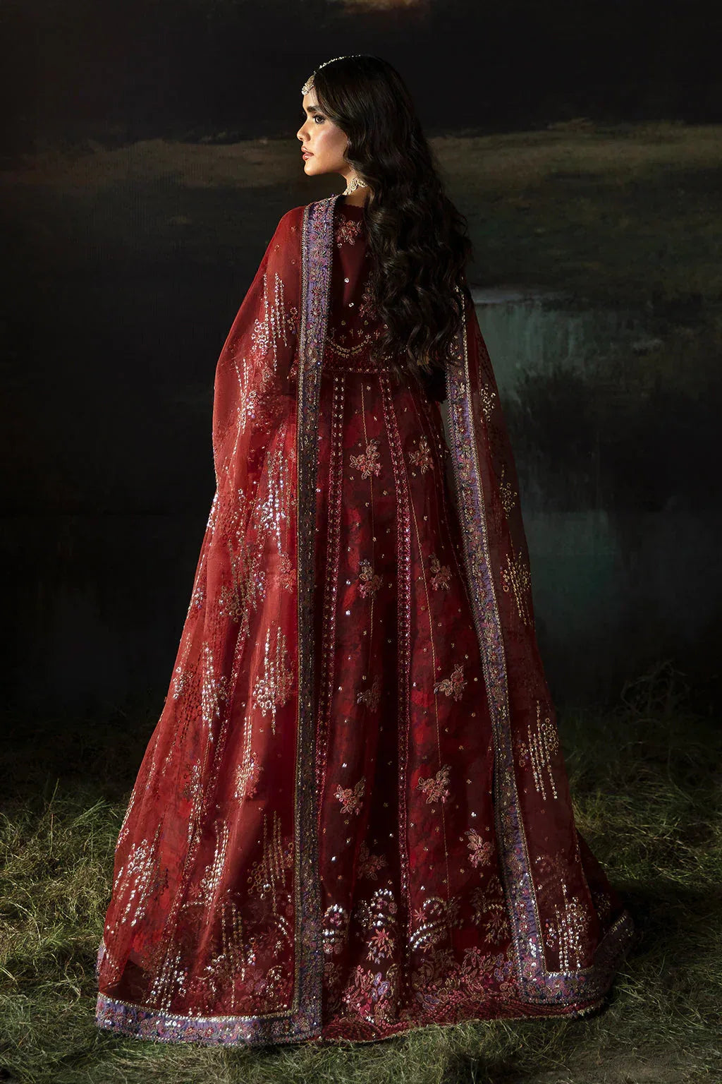 Hayat by Afrozeh Embroidered Organza 3Pc Suit AFH-24-02 ANAYA - Aqsa Fabrics