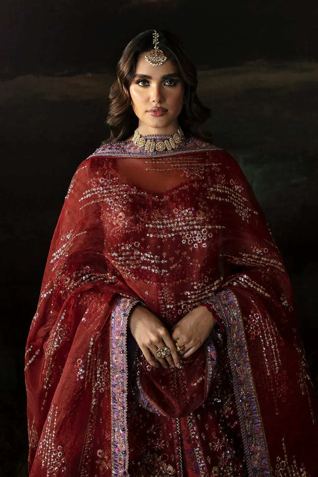 Hayat by Afrozeh Embroidered Organza 3Pc Suit AFH-24-02 ANAYA - Aqsa Fabrics