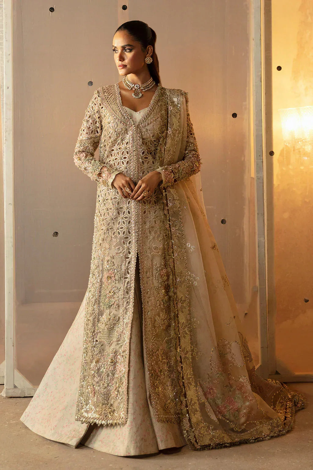 Hayat by Afrozeh Embroidered Organza 3Pc Suit AFH-24-05 ANIQA - Aqsa Fabrics
