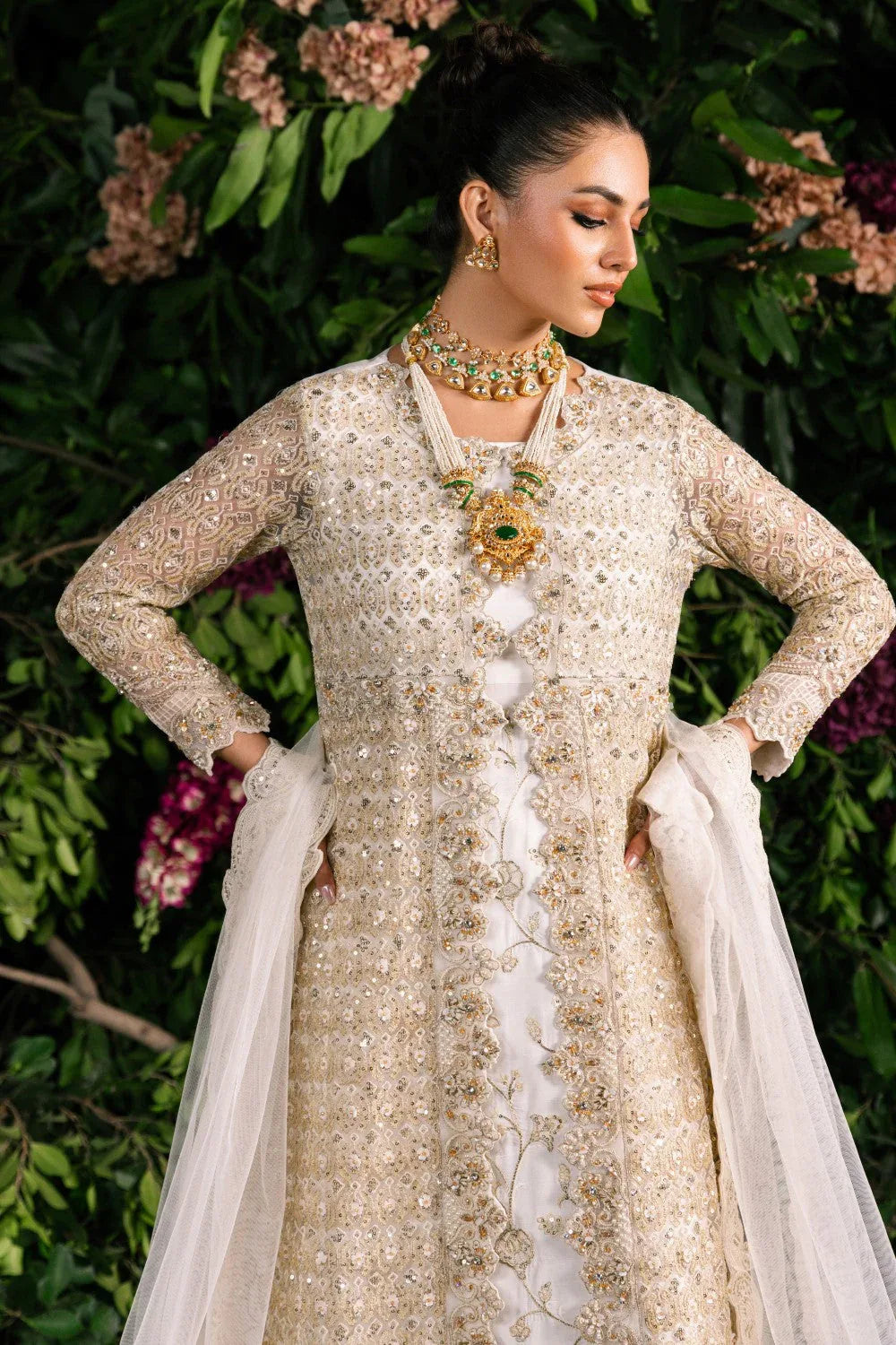 Maryum N Maria | Zircon Formals | JALEH - MS40076 - Aqsa Fabrics