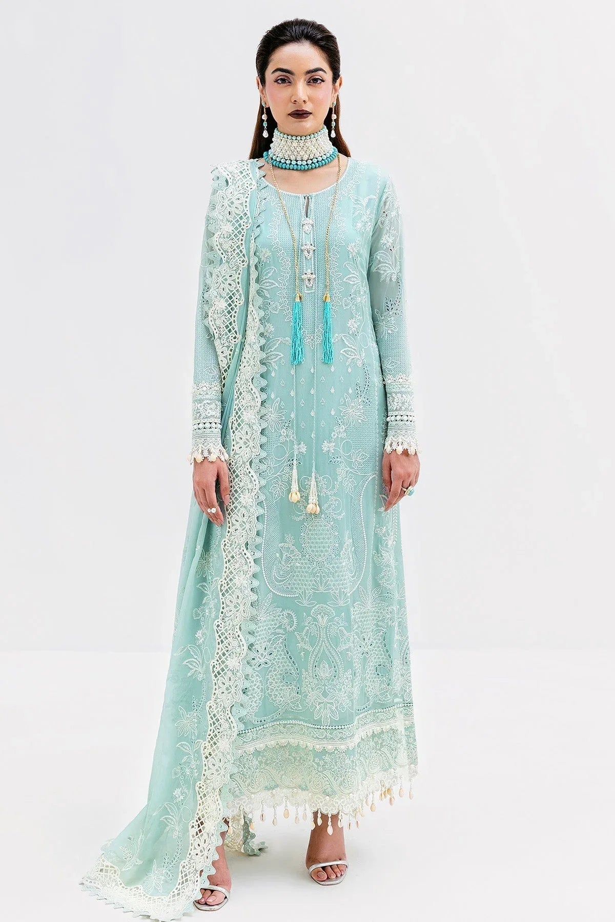 Imrozia Premium | Luxe Serene 25 | S-1087 AQUA - Aqsa Fabrics