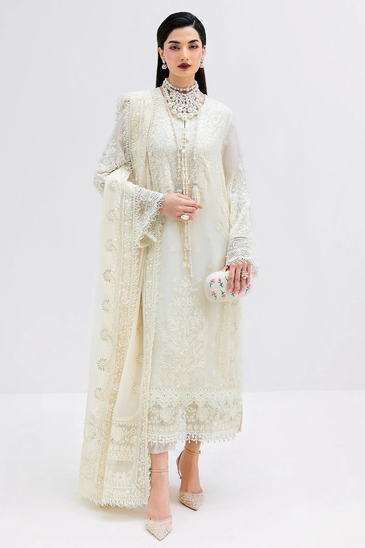 Imrozia Premium | Luxe Serene 25 | S-1086 PEARL - Aqsa Fabrics