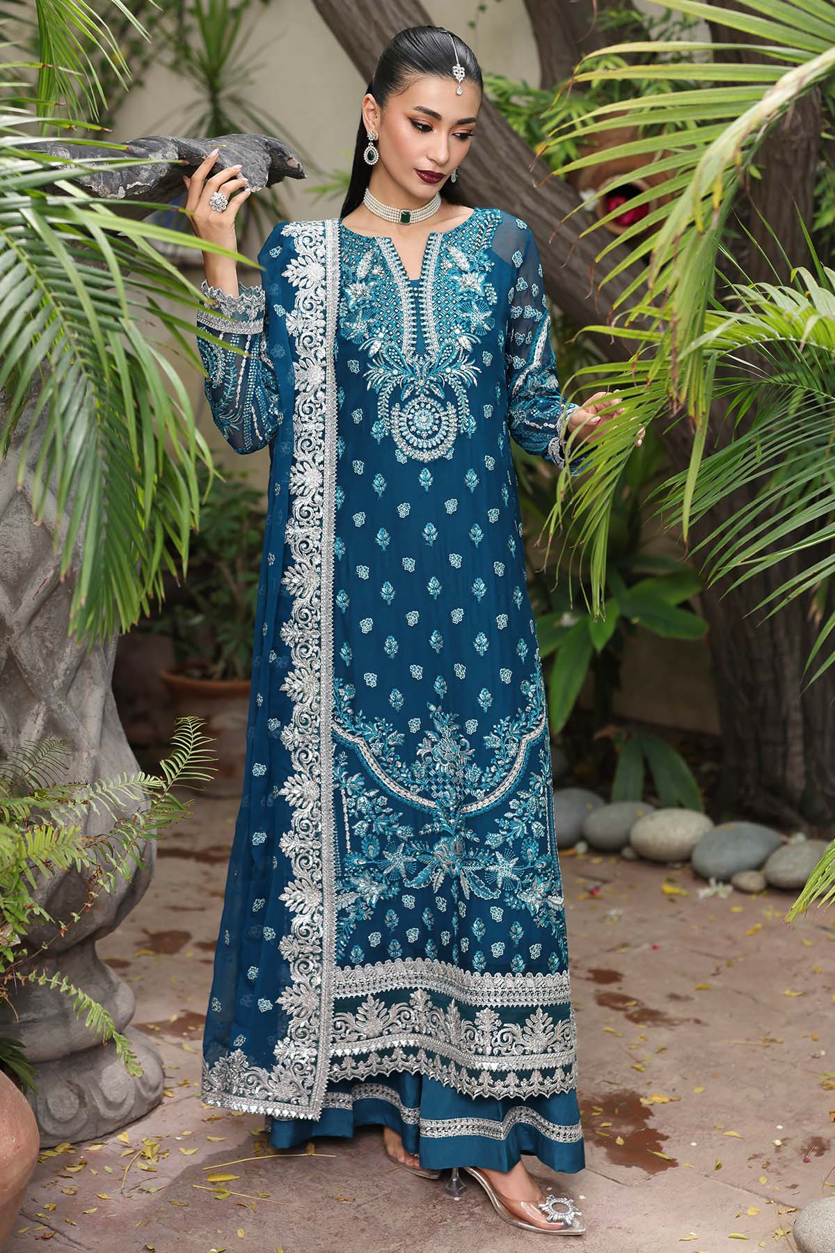 Imrozia Premium I Saiyara Formals I I-232 AZURA - Aqsa Fabrics