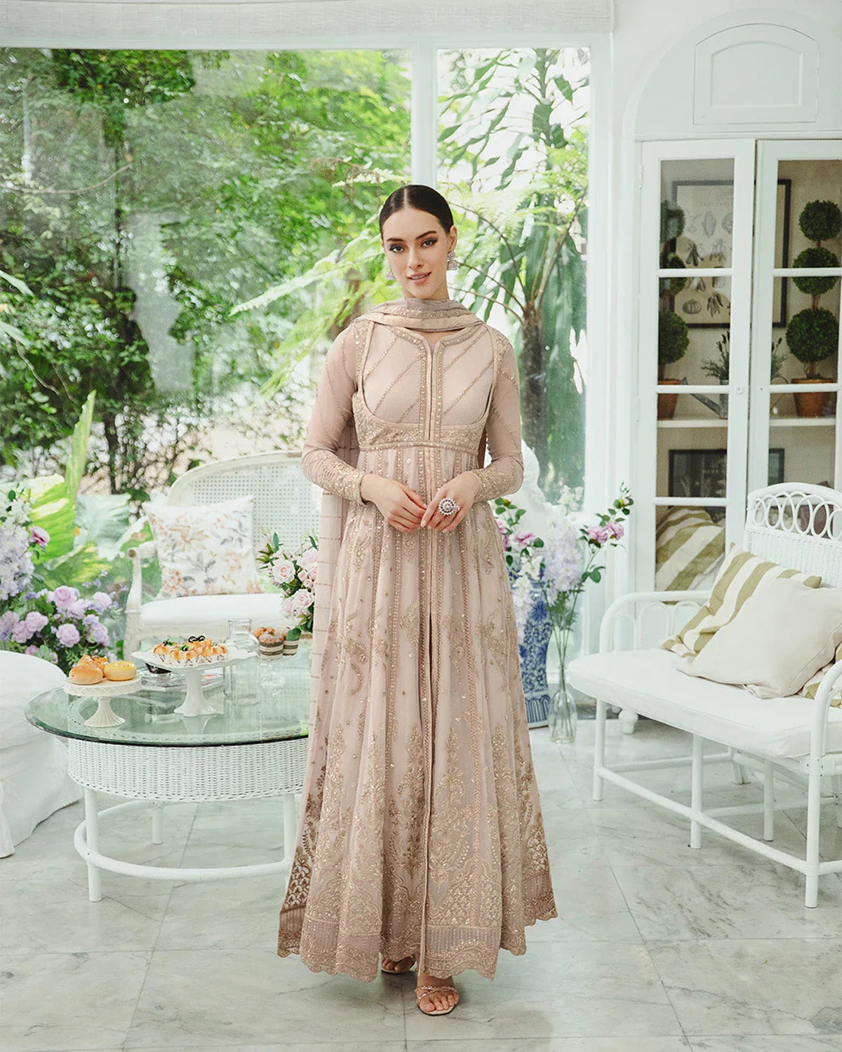 Maryum n Maria | Freesia Ariya Formals | SW23-501 - Lemonade - Sima - Aqsa Fabrics