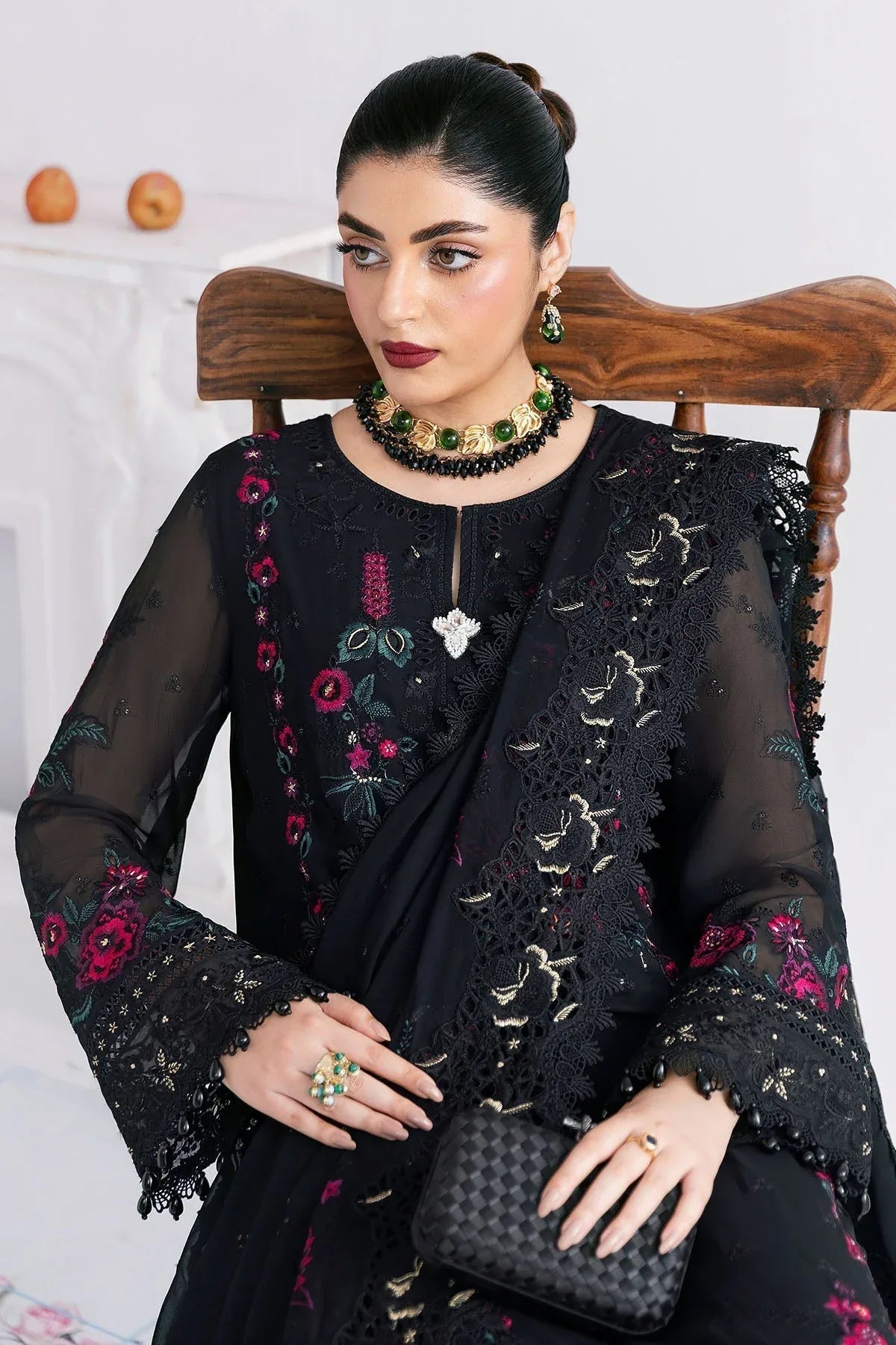 Imrozia Premium | Luxe Serene 25 | S-1095 ONYX - Aqsa Fabrics