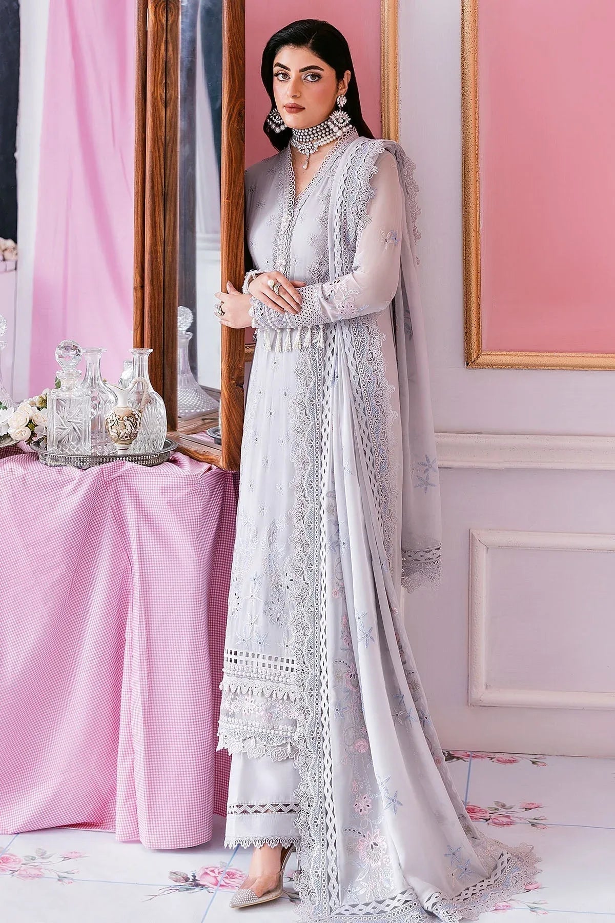 Imrozia Premium | Luxe Serene 25 |S-1091 STONE - Aqsa Fabrics