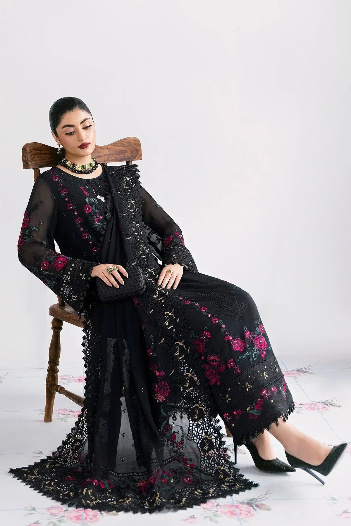 Imrozia Premium | Luxe Serene 25 | S-1095 ONYX - Aqsa Fabrics