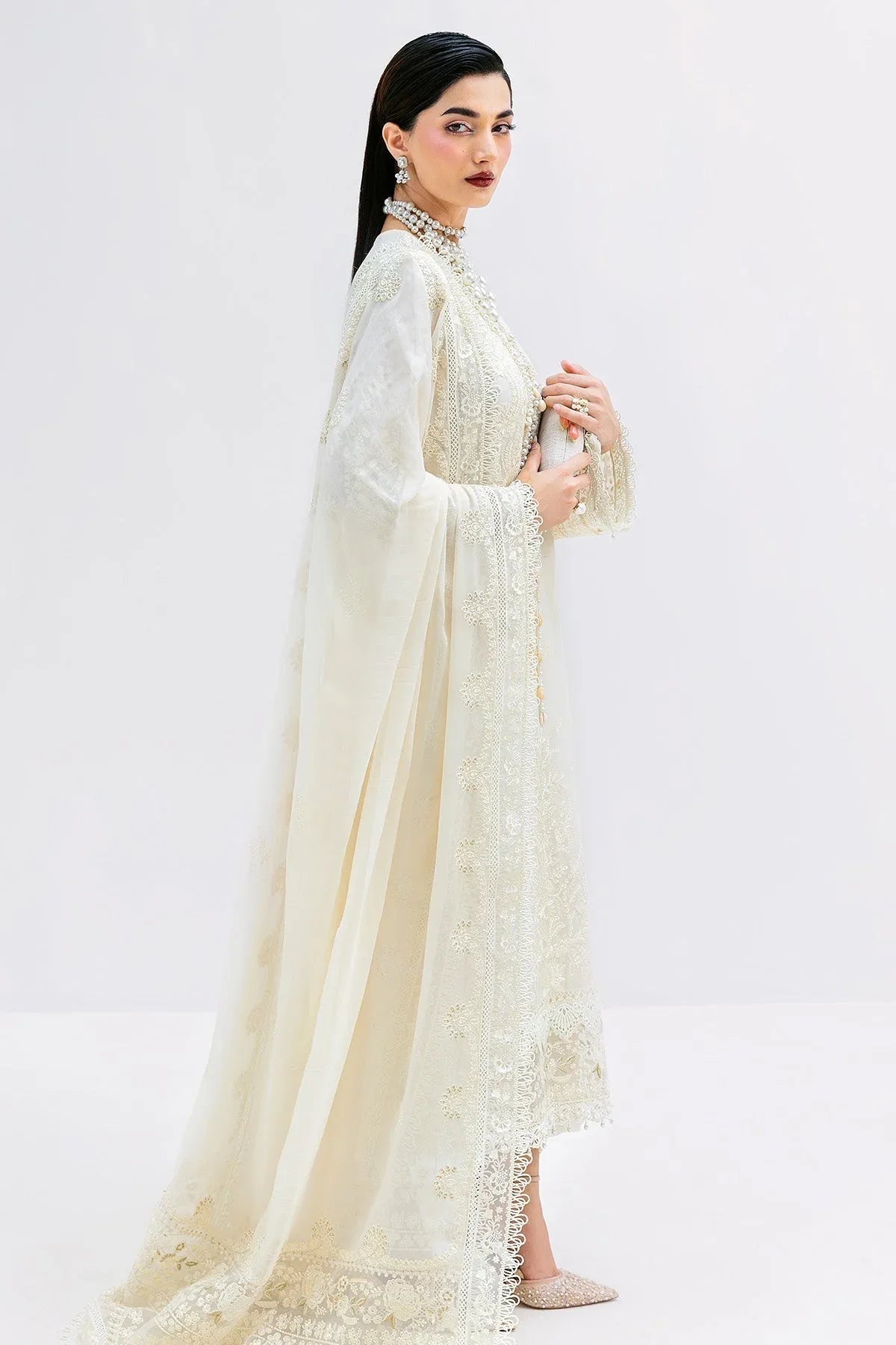 Imrozia Premium | Luxe Serene 25 | S-1086 PEARL - Aqsa Fabrics