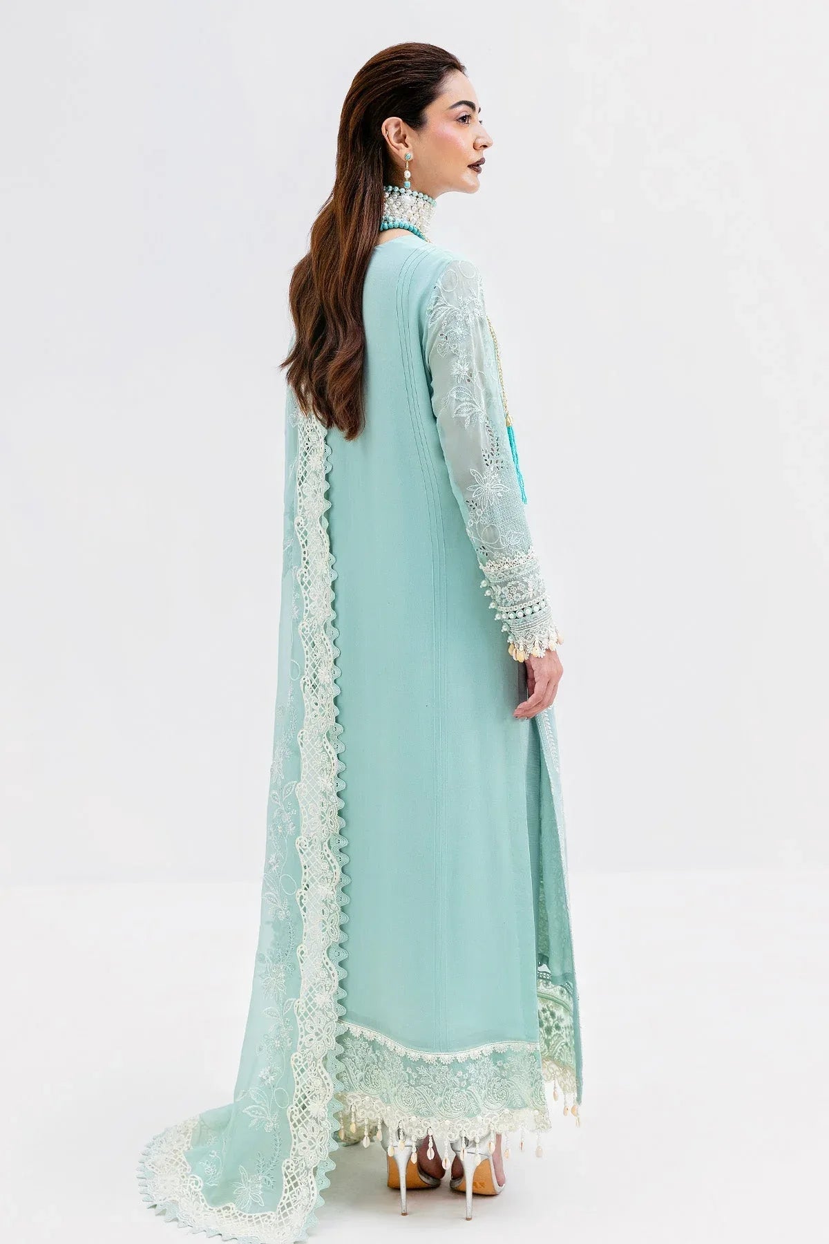 Imrozia Premium | Luxe Serene 25 | S-1087 AQUA - Aqsa Fabrics