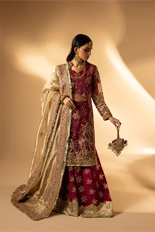 Muntaha | Tabeer Formals | Gulnar - Aqsa Fabrics