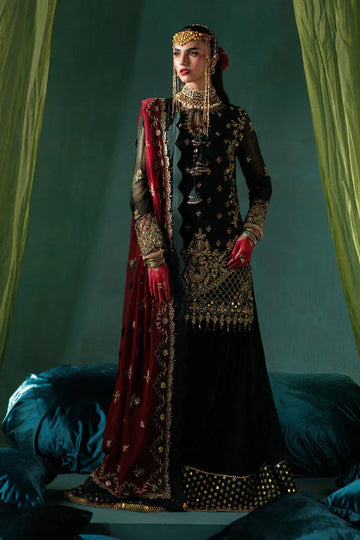 Saad Shaikh | Panache Luxury Chiffon 25 | D-03 - Aqsa Fabrics