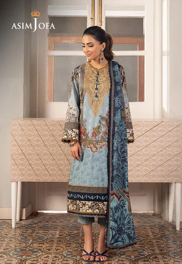 Asim Jofa | Aira Summer Prints | AJAR-27 - Aqsa Fabrics