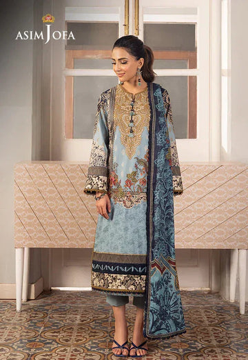 Asim Jofa | Aira Summer Prints | AJAR-27 - Aqsa Fabrics