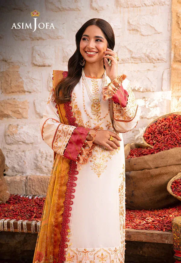 Asim Jofa | Aira Summer Prints | AJAR-30 - Aqsa Fabrics