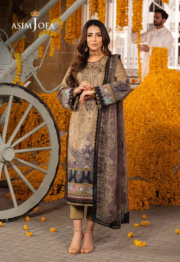 Asim Jofa | Aira Summer Prints | AJAR-16 - Aqsa Fabrics