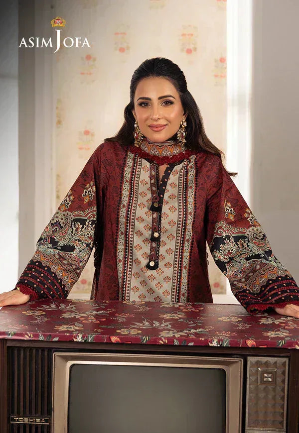 Asim Jofa | Aira Summer Prints | AJAR-26 - Aqsa Fabrics