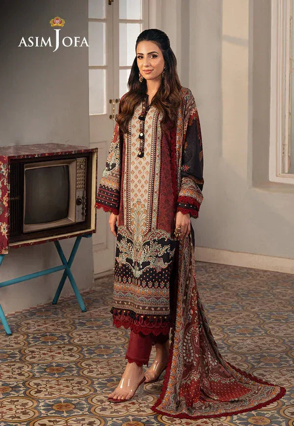 Asim Jofa | Aira Summer Prints | AJAR-26 - Aqsa Fabrics