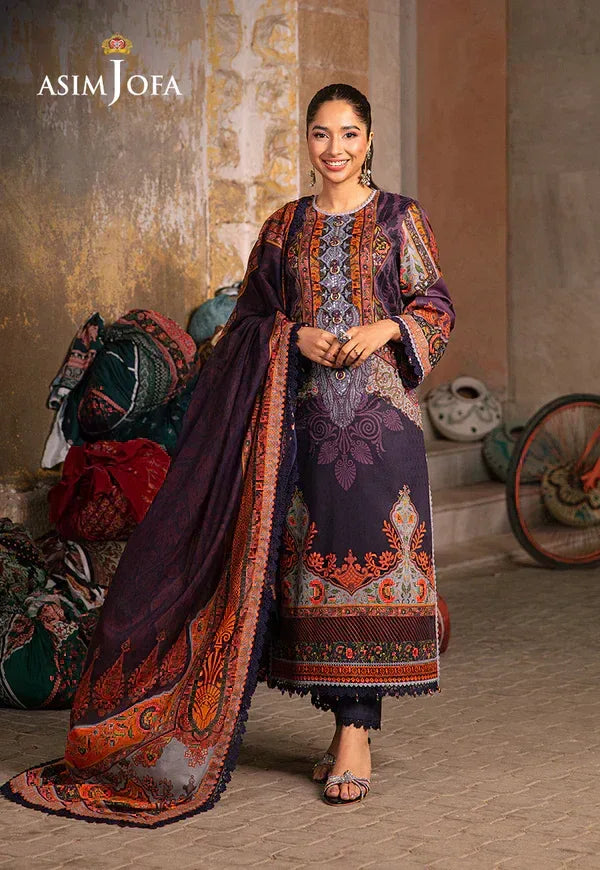 Asim Jofa | Aira Summer Prints | AJAR-12 - Aqsa Fabrics
