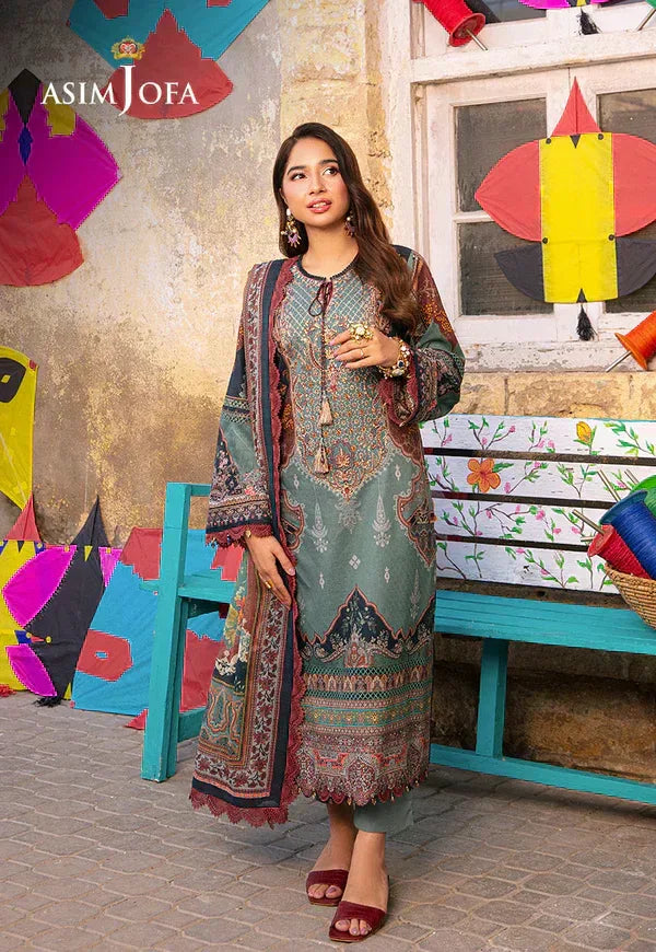 Asim Jofa | Aira Summer Prints | AJAR-01 - Aqsa Fabrics