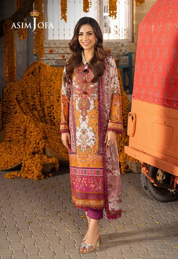 Asim Jofa | Aira Summer Prints | AJAR-04 - Aqsa Fabrics