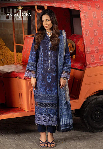 Asim Jofa | Aira Summer Prints | AJAR-09 - Aqsa Fabrics