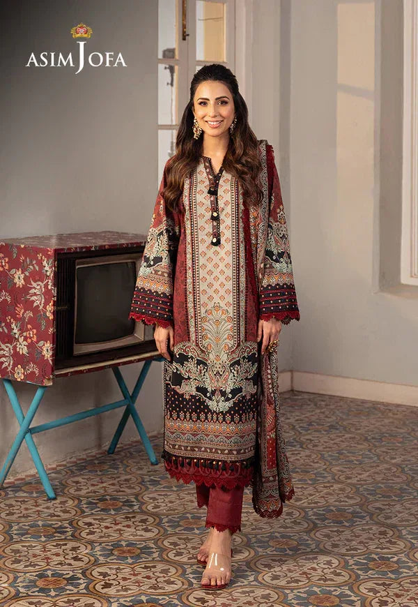 Asim Jofa | Aira Summer Prints | AJAR-26 - Aqsa Fabrics