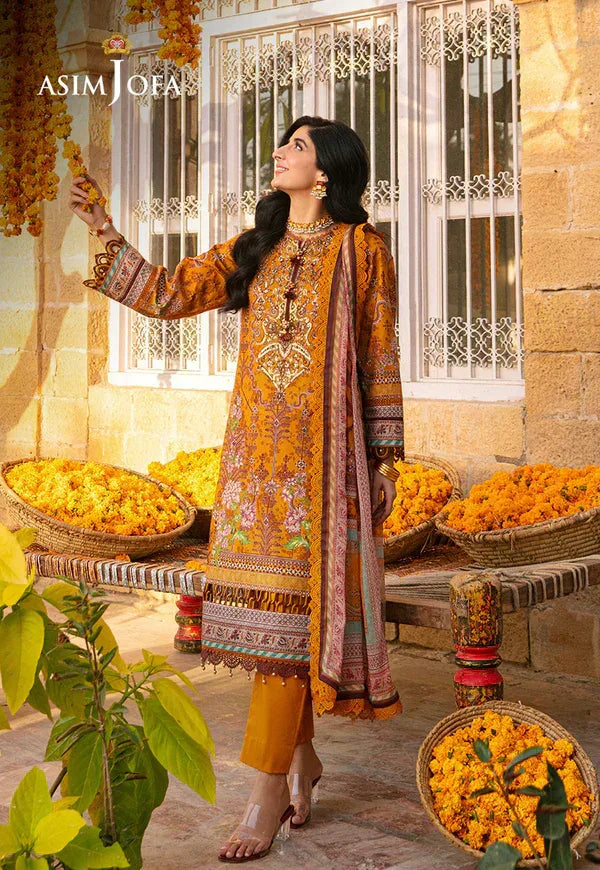 Asim Jofa | Aira Summer Prints | AJAR-15 - Aqsa Fabrics
