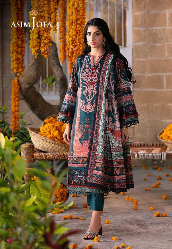 Asim Jofa | Aira Summer Prints | AJAR-13 - Aqsa Fabrics
