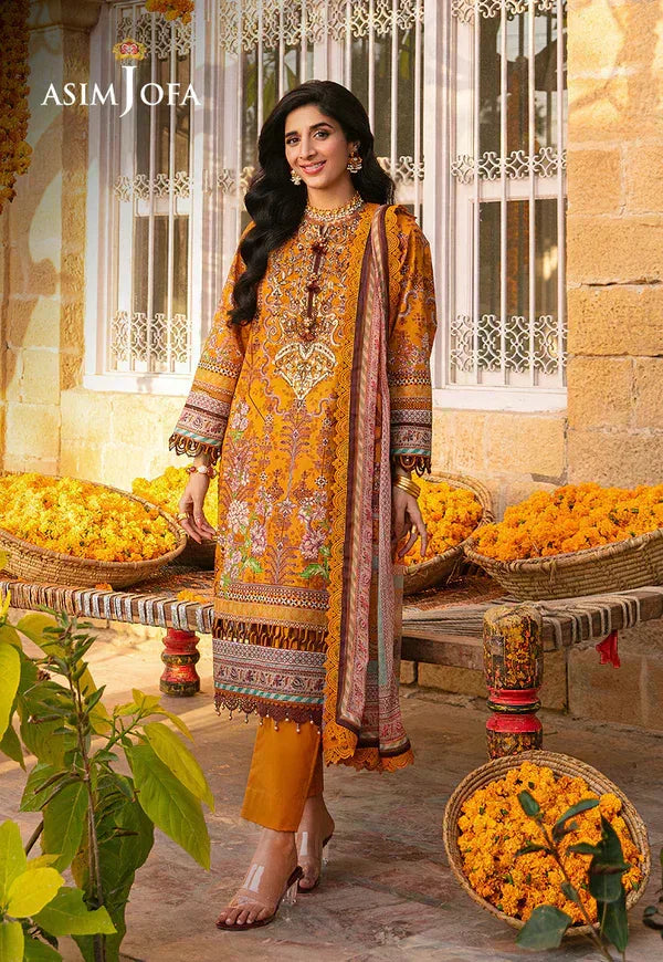 Asim Jofa | Aira Summer Prints | AJAR-15 - Aqsa Fabrics