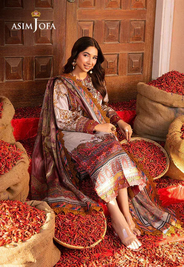 Asim Jofa | Aira Summer Prints | AJAR 06 - Aqsa Fabrics