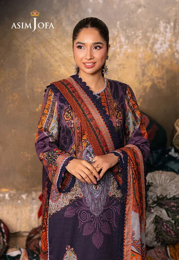 Asim Jofa | Aira Summer Prints | AJAR-12 - Aqsa Fabrics