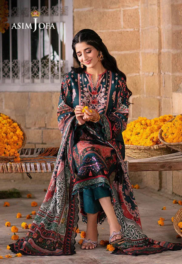 Asim Jofa | Aira Summer Prints | AJAR-13 - Aqsa Fabrics