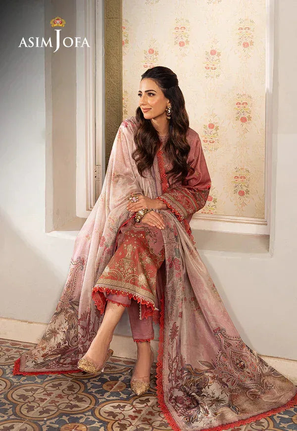 Asim Jofa | Aira Summer Prints | AJAR 08 - Aqsa Fabrics