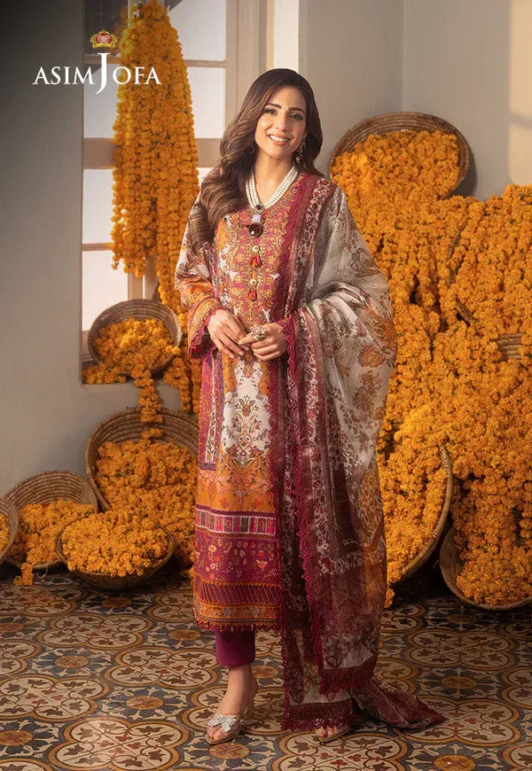 Asim Jofa | Aira Summer Prints | AJAR-04 - Aqsa Fabrics